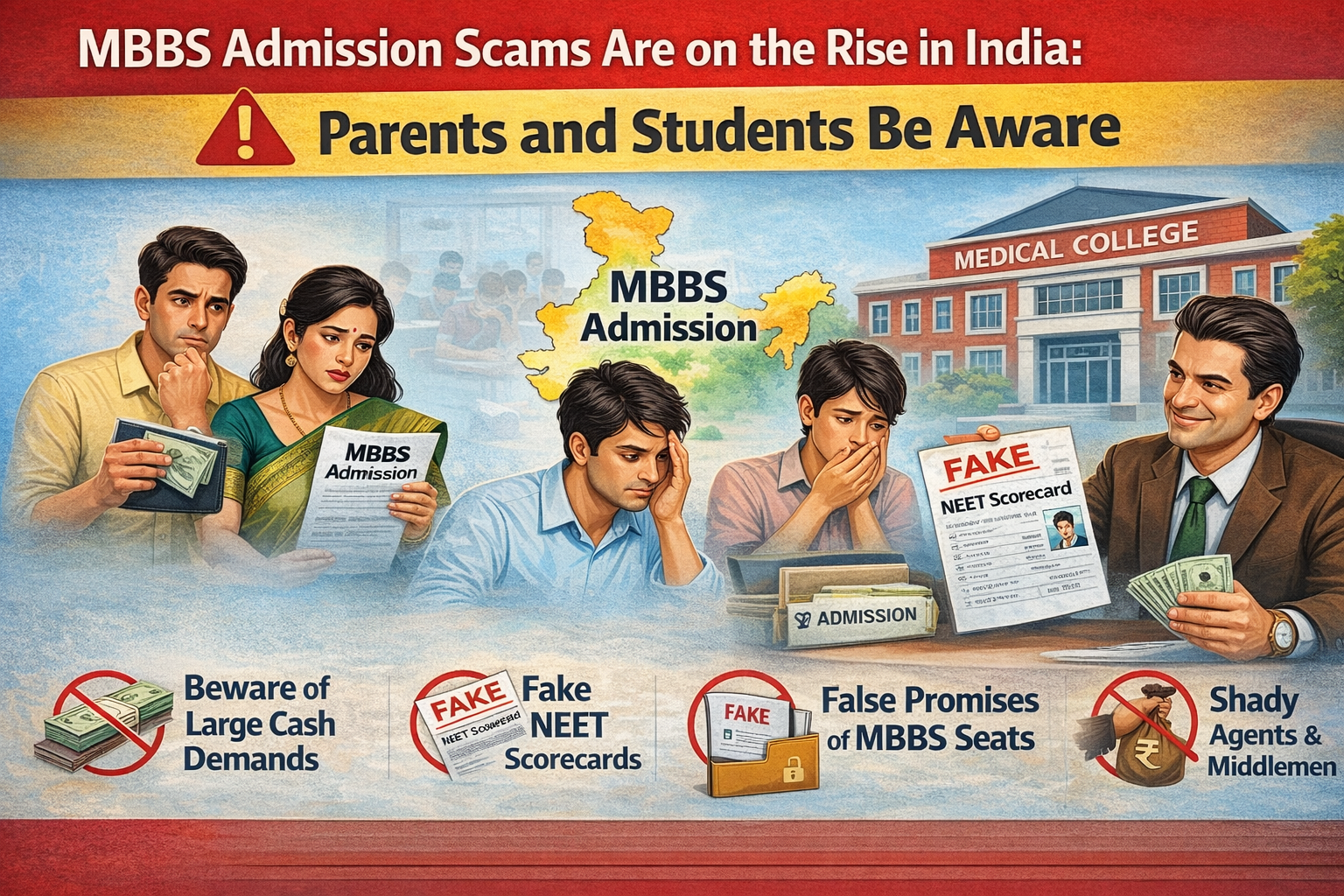 MBBS Admission Scams Are on the Rise in India: Parents and Students Be Aware